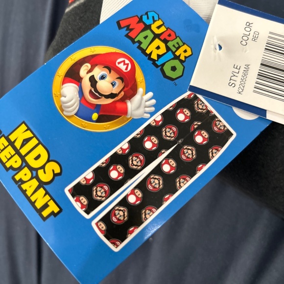 Kids fleece sleep pant super Mario size 6 - Picture 2 of 2